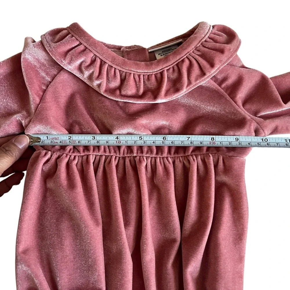 Cynthia Rowley Knit Dress & Nicole Miller Velvet Romper Bundle 18M Purple Pink